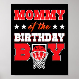 Affiche Maman de la fête d'anniversaire du garçon Ller Fam