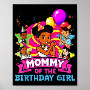 Affiche Maman de la fille d'anniversaire Poupée Gracie Nk