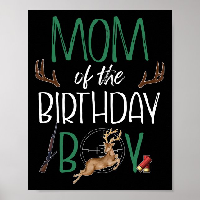 Affiche Maman De L'Anniversaire Garçon Big Un Anniversaire (Devant)
