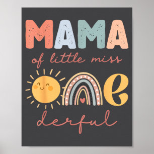 Affiche Maman de Little Miss Onederful premier anniversair