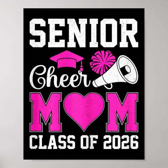 Affiche Maman de meneuse de claque senior classe de 2026 r (Devant)