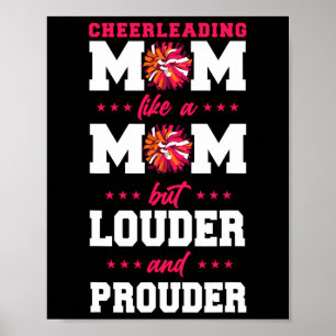 Affiche Maman de pom-pom girl Maman de cheerleading Mère d