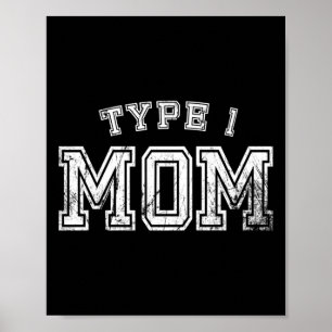 Affiche Maman de type 1 Sensibilisation Mère diabétique Pa