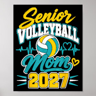 Affiche Maman de volley-ball senior Cl de 2027 fan de jour