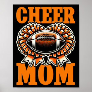 Affiche Maman des deux Footll Cheerleading Cheer Maman Jou