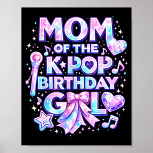 Affiche Maman des filles d'anniversaire de k-pop musique c