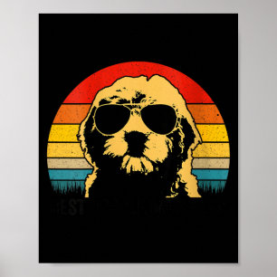 Affiche Maman doodle femme maman goldendoodle rétro mamans