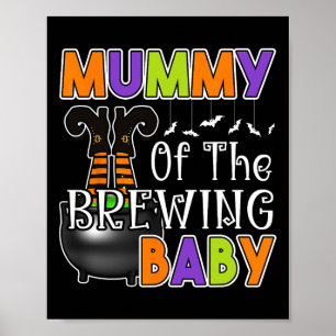 Affiche Maman du costume bébé brassant Halloween