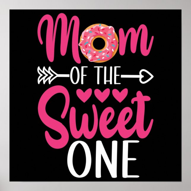 Affiche Maman du donut saupoudré de sucre (Devant)