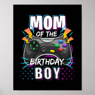 Affiche Maman du garçon d'anniversaire correspondant au je