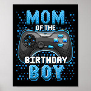 Affiche Maman du garçon d'anniversaire correspondant au je
