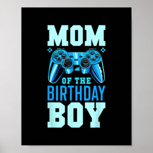Affiche Maman du garçon d'anniversaire correspondant au jo