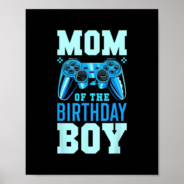 Affiche Maman du garçon d'anniversaire correspondant au jo (Devant)