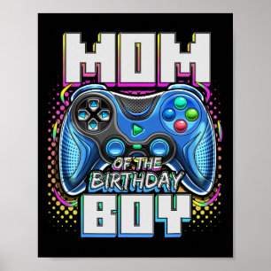 Affiche Maman du garçon d'anniversaire correspondant jeu v