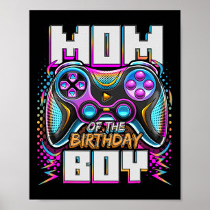 Affiche Maman du garçon d'anniversaire correspondant jeu v