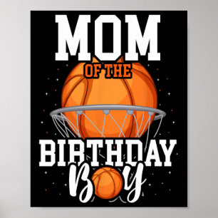 Affiche Maman du garçon d'anniversaire Thème Sketll Fête d