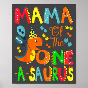 Affiche Maman du garçon qui fête son 1er anniversaire One-