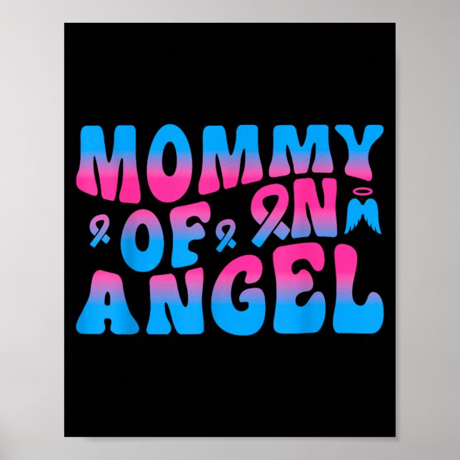 Affiche Maman d'un ange souvenir de perte de bébé  (Devant)