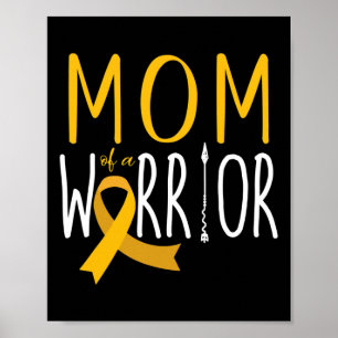 Affiche Maman D'Un Guerrier Cancer De L'Enfance Sensibilis