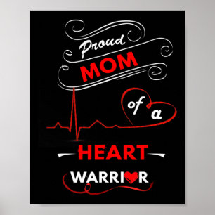 Affiche Maman D'Un Guerrier Du Coeur Chd Sensibilisation C