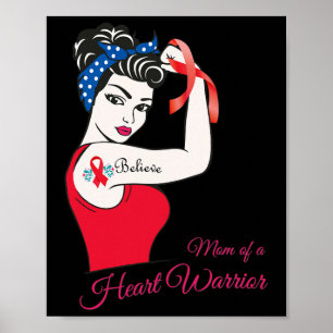 Affiche Maman D'Un Guerrier Du Coeur Congénitale Congénita