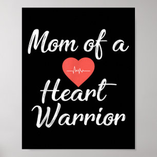Affiche Maman D'Un Guerrier Du Coeur Sensibilisation À La