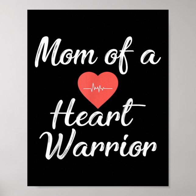 Affiche Maman D'Un Guerrier Du Coeur Sensibilisation À La  (Devant)