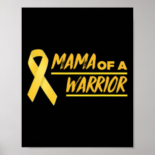 Affiche Maman D'Un Guerrier Mère Sensibilisation Au Cancer