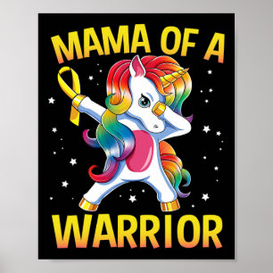 Affiche Maman d'un guerrier Sensibilisation au cancer infa