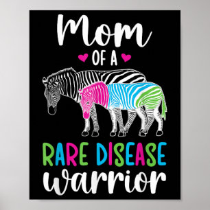 Affiche Maman D'Une Maladie Rare Guerrier Mère Maladie Rar