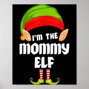 Affiche Maman Elfe Drôle Ensemble de Pyjama de Noël pour l