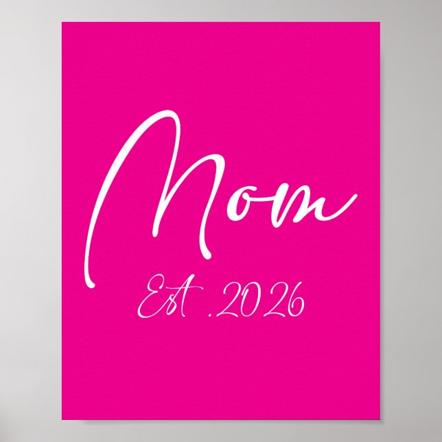 Affiche Maman Est 2026 Nouvelles Mamans Maman Future 2026 (Devant)