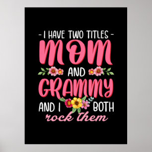 Affiche Maman Et Grammy Anniversaire