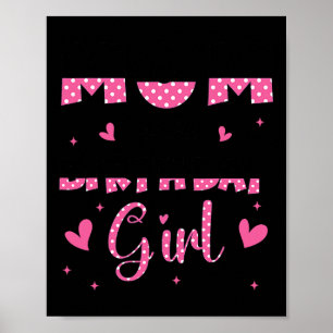 Affiche Maman Et Papa De L'Anniversaire Famille Fille Corr