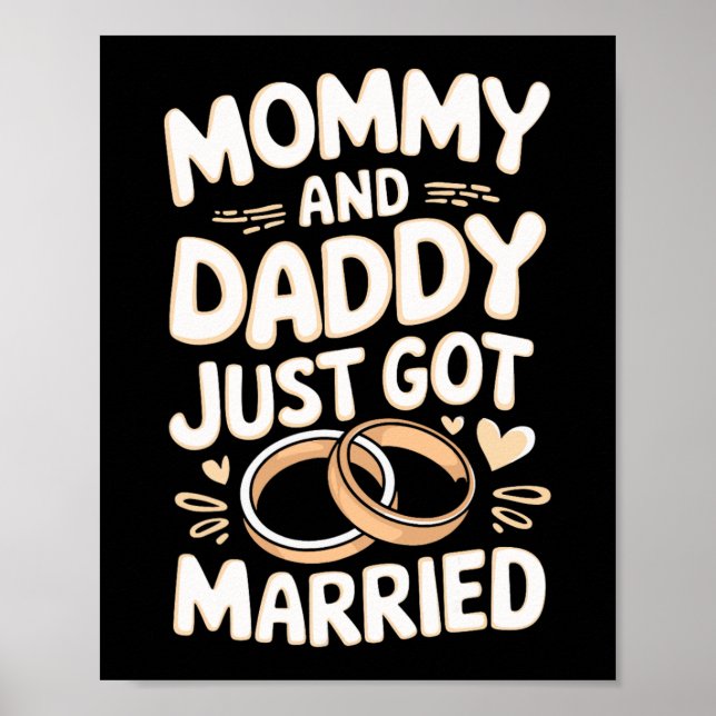 Affiche Maman et Papa viennent de se marier  (Devant)