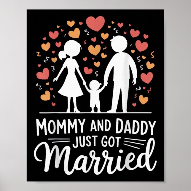 Affiche Maman Et Papa Vient De Se Marier _3 (Devant)