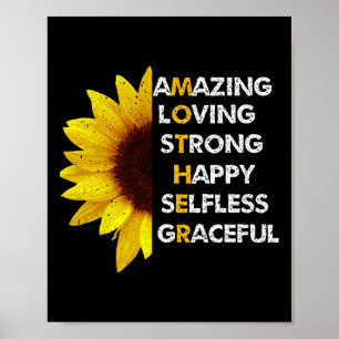 Affiche Maman Fête des mères Maman Extraordinaire Aimer Fo