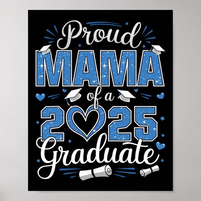 Affiche Maman fière d'un diplômé de la promotion 2025 Seni (Devant)