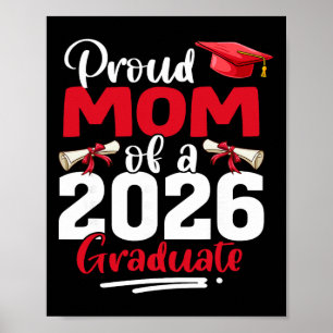 Affiche Maman fière d'un étudiant de la promotion 2026 en 