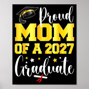 Affiche Maman fière d'un étudiant diplômé en 2027 dernier