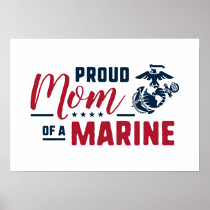 Affiche Maman fière d'une marine