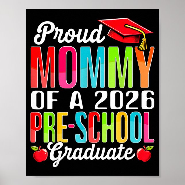 Affiche Maman fière et drôle d'une classe de maternelle 20 (Devant)