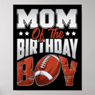 Affiche Maman Football Anniversaire Garçon Famille Baller