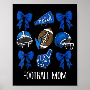 Affiche Maman footballeuse de jour de match Coquette Équip