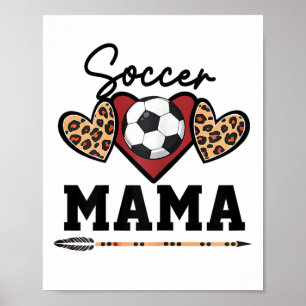 Affiche Maman footballeuse féminine journée de match de fo