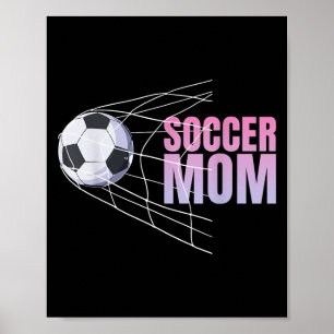 Affiche Maman Footballeuse Sport Football Footballeur Joue