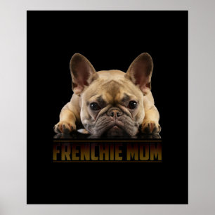 Affiche maman frenchie   cadeau de maman bulldog