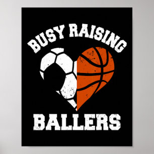 Affiche Maman G qui élève des Byllers Football Bysketbyll