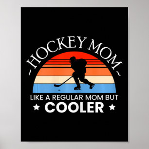 Affiche Maman Hockey sur glace Joueuse Gardien de but Pati