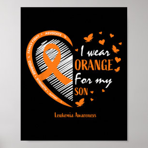 Affiche Maman Hommes Femmes Je Porte L'Orange Pour Mon Fil